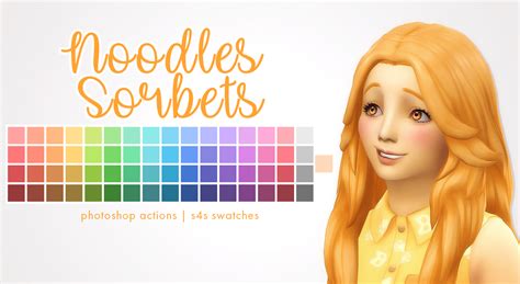 Sorbets Remix— Noodles Sorbets S4s Swatches Sims 4 Studio Came