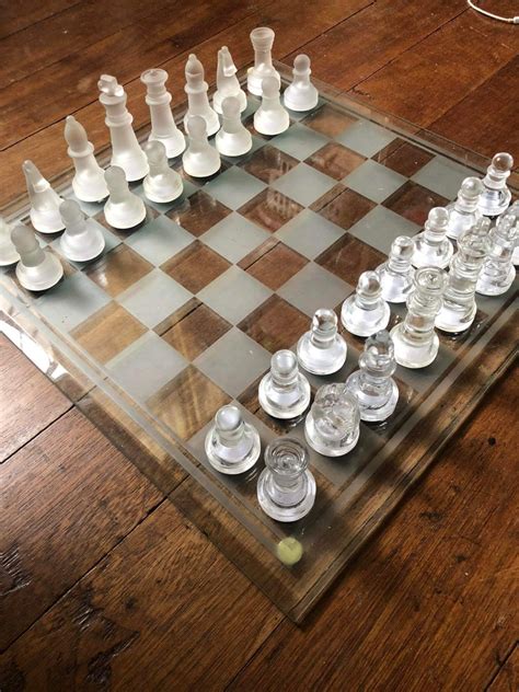 Glass Chess Board Hobbies And Toys Toys And Games On Carousell