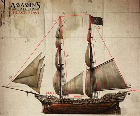 Assassins Creed Jackdaw Black Flag Ship Papercraft Mypapercaft Net