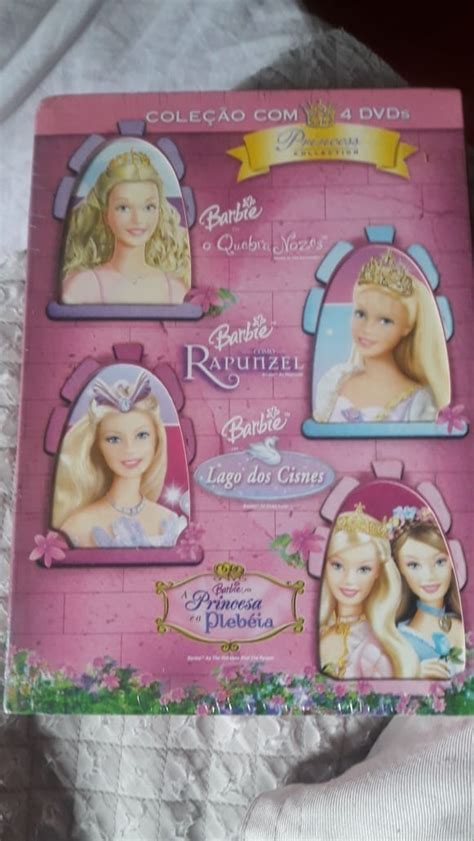 Box Barbie Princess Collection 4 Dvds Mercado Livre