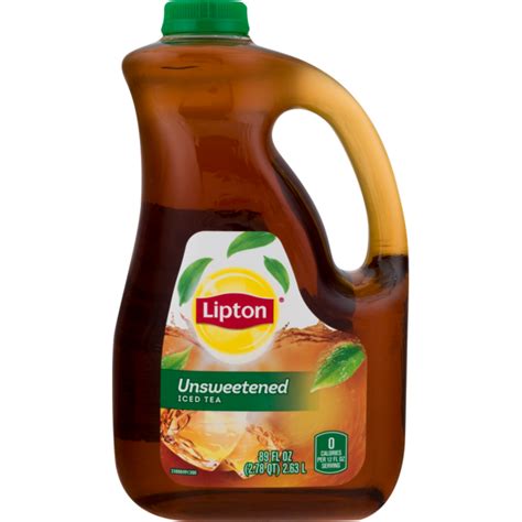 Lipton Iced Tea Unsweetened 89 Fl Oz Instacart