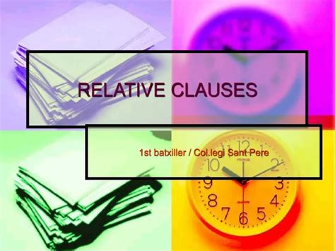 PPT RELATIVE CLAUSES PowerPoint Presentation Free Download ID