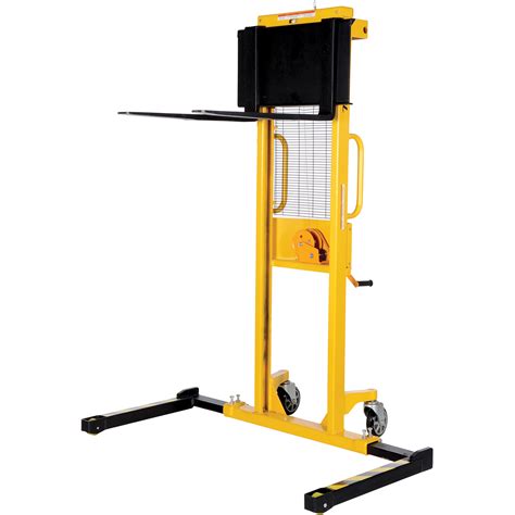 Vestil Manual Stacker Hand Winch Operated 770 Lbs Capacity 60 Max