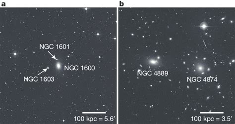 Environment Of Ngc 1600 Versus That Of Ngc 4889 A The Central 500