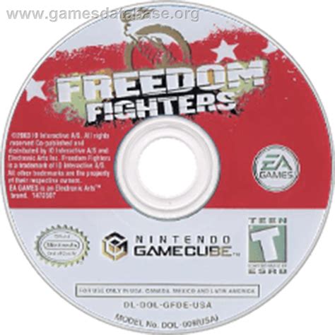 Freedom Fighters Nintendo Gamecube Artwork Disc