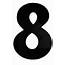 Bold Black Reflective House Number  Durable And Easy To Apply