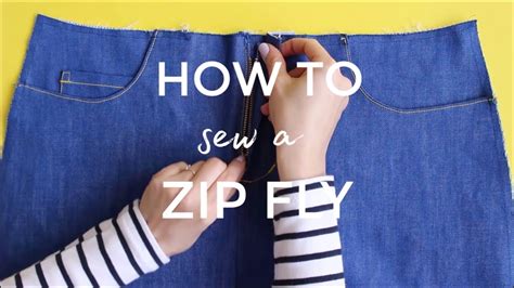 How To Sew A Zip Fly Youtube