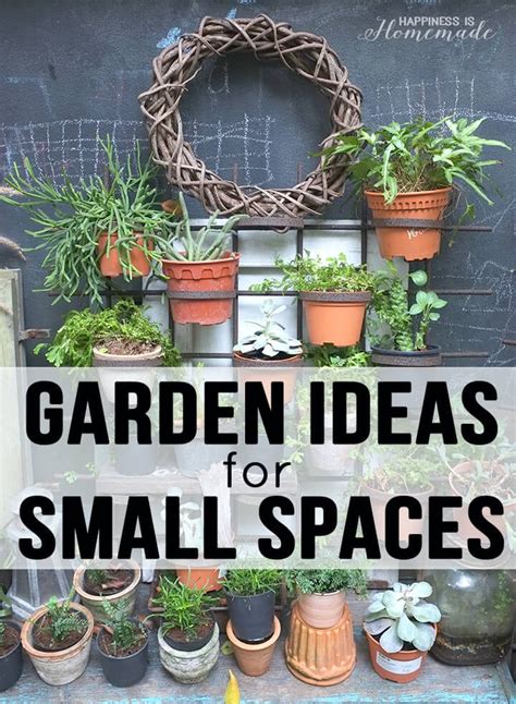 20 Garden Ideas For Small Spaces Happiness Is Homemade
