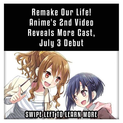 Remake Our Life Anime Gets Official Release Date New Cast And More