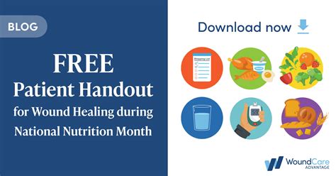 Free Patient Handout For Wound Healing During National Nutrition Month