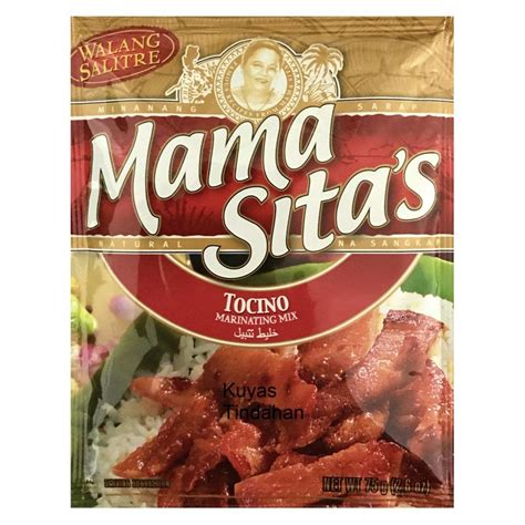Mama Sitas Tocino Mix 75g Max 6 Per Order Grocery From Kuyas