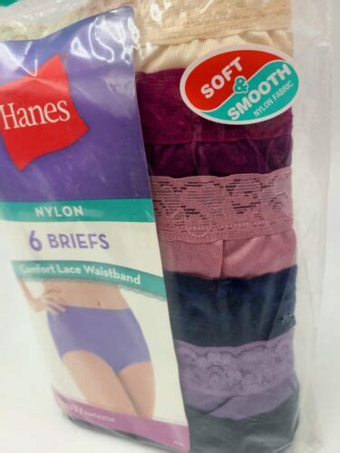 Hanes Nylon Briefs Panties 6 Pack Underwear Assorted Colors Womens Size 7 43935689254 Ebay
