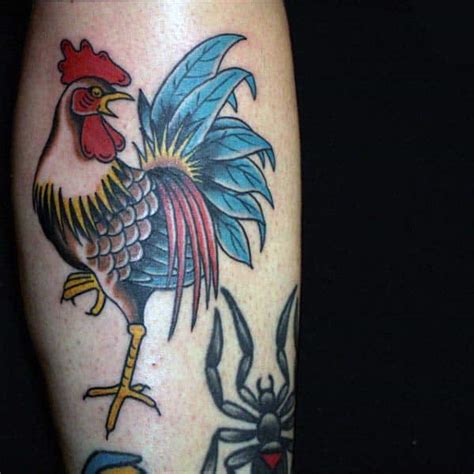 Koi fish tattoos are a popular choice for men who want to make a statement, thanks to their rich symbolism and bold design… 100 Rooster Tattoo Designs For Men - Break Of Dawn Ink