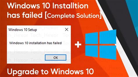 Windows Installation Has Failed Complete Solution Youtube