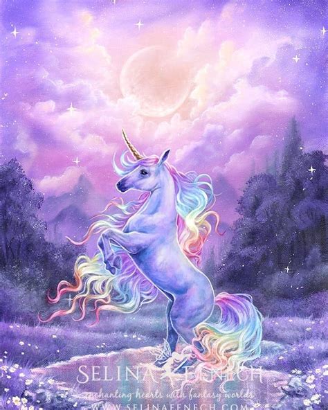 New Unicorn Art I Shared Some Wip Pics Of This Now Here Is Rainbow