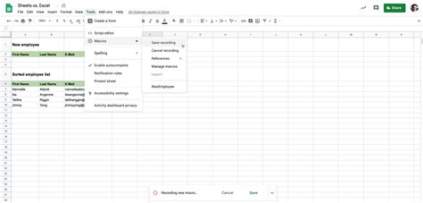 Microsoft Excel Online vs. Google Sheets: Comparing Twelve Features