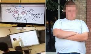Special Needs Student Films Teacher Writng He Is An Ugly A In Front