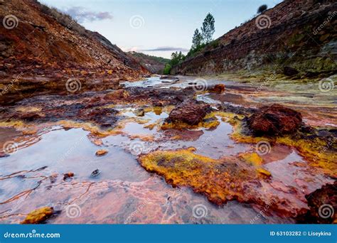 Rio Tinto River In Spain Stock Photo Image Of Industrial 63103282
