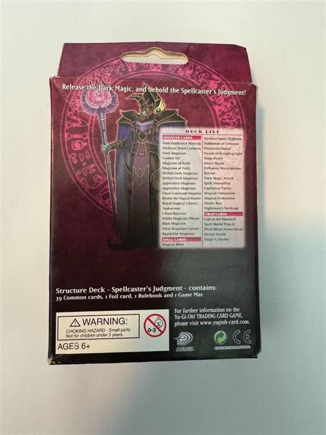 Yu Gi Oh Spellcasters Judgment Structure Starter Deck For Sale Online