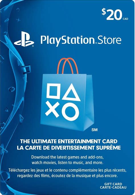 Psn Card 20 Cad Playstation Network Canada Digital