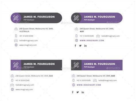 22 Professional Email Signature Designs And Templates Psd Ai