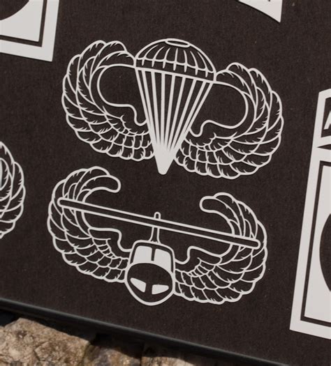 Airborne Basic Senior Or Master With Tabs Or Air Assault Vinyl Etsy
