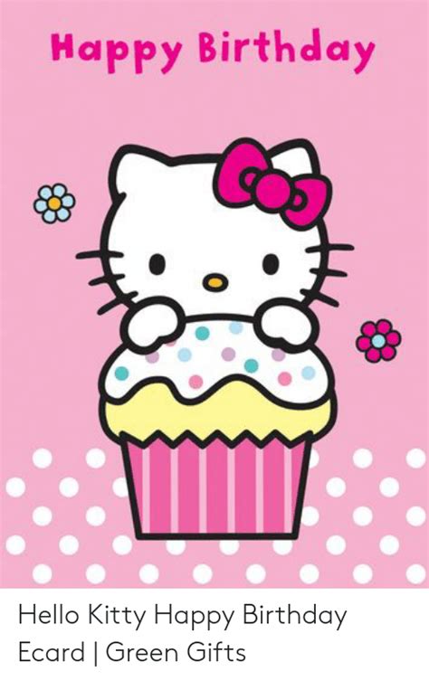 Happy Birthday Hello Kitty Happy Birthday Ecard | Green Gifts
