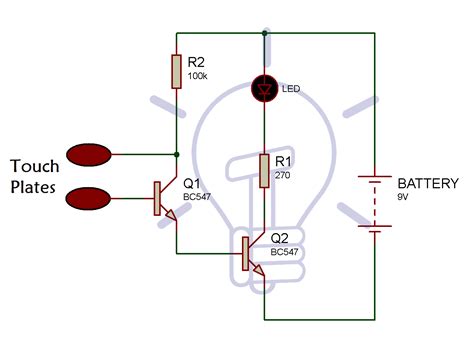 En Uygun Karar Verecek Kimya Touch Switch Circuit Using Transistor