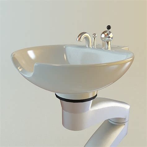 Hair Salon Shampoo Sink 3d Model Max Obj 3ds Fbx Mtl