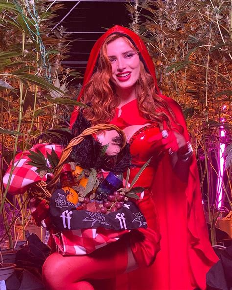 Bella Thorne Looks Fabulous In A Little Red Riding Hood Dress