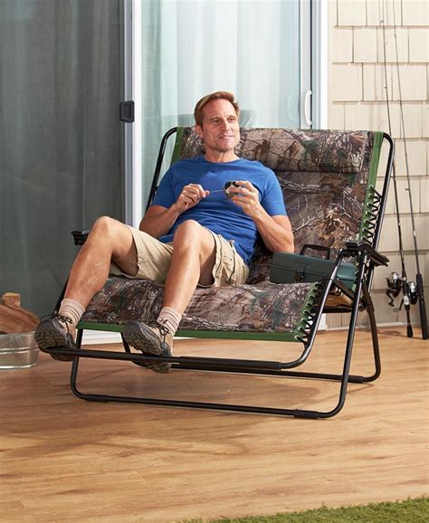 This extra wide chair comfortably fits two adults. Realtree Zero Gravity Loveseats | Love seat, Zero gravity ...