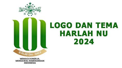 Link Unduh Logo Dan Tema Peringatan Harlah Ke 101 Nu 2024 Format Cdr