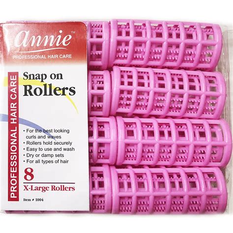 Annie Snap On Rollers 1 18 Pink 8pack Hair Rollers