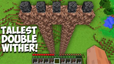 Minecraft But Never Spawn Tallest Double Wither Boss Secret Spawn Youtube
