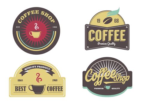 Coffee shop logo design ideas for your inspiration. Coffee Shop Logo Label Vector Pack - Download Free Vectors ...