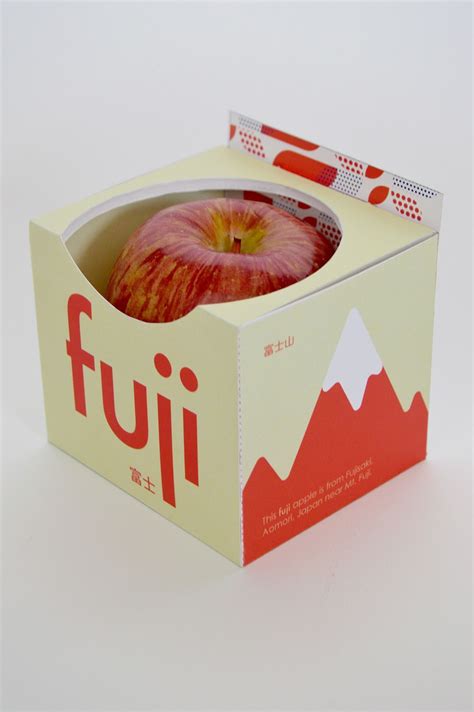 Fuji Apple Packaging On Behance More Packaging Carton Apple Packaging