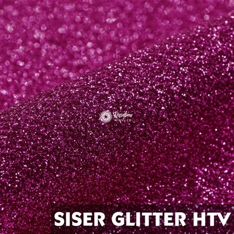 Siser Moda Glitter 2 Htv Hot Pink Rainbow Vinyl Co