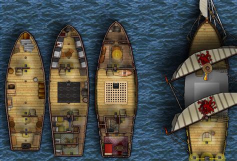 100 Foot Sailing Ship Fantasy Battle Fantasy Map Medieval Fantasy
