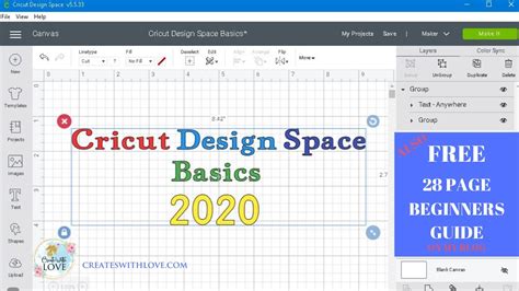 Cricut Design Space Basics Tutorial For Beginners Youtube
