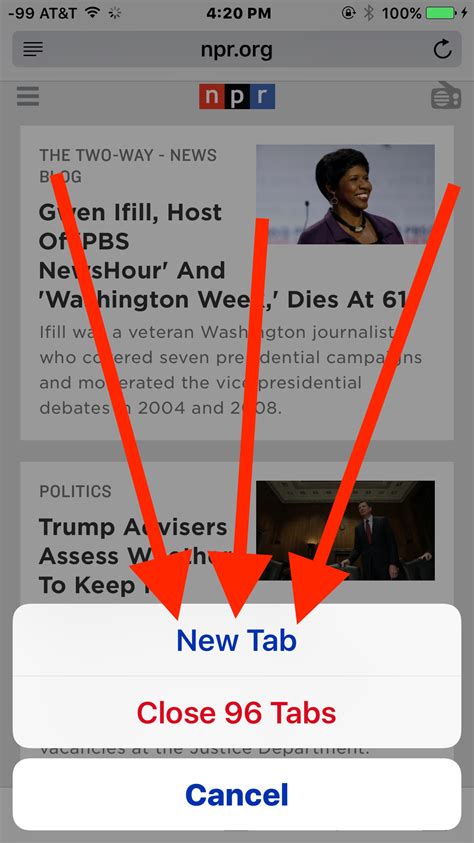 Quickly Open A New Browser Tab In Safari For Iphone