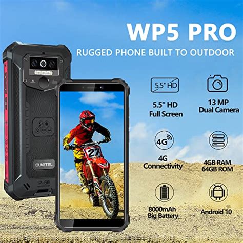 Oukitel Rugged Cell Phone 2022 Wp5 Pro 55hd Screen 8000mah