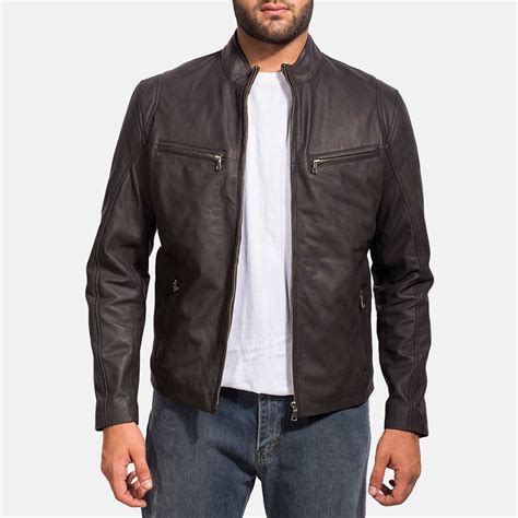 Mens Black Real Leather Jacket Iconic And Stylish Ibi Leather