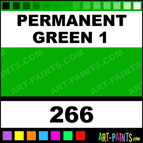 Permanent Green 1 Artists Watercolor Paints 266 Permanent Green 1