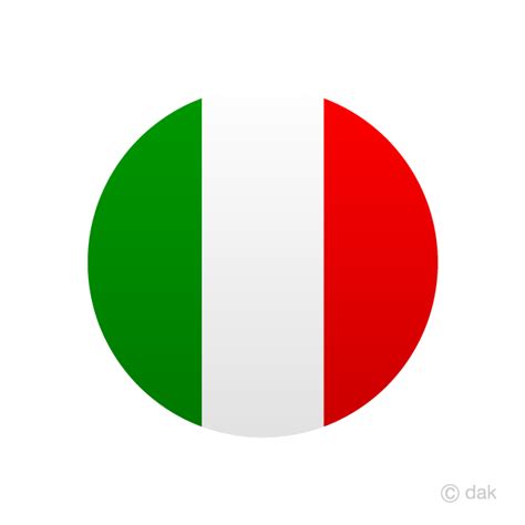 Italy Circle Flag Clip Art Free Png Image｜illustoon
