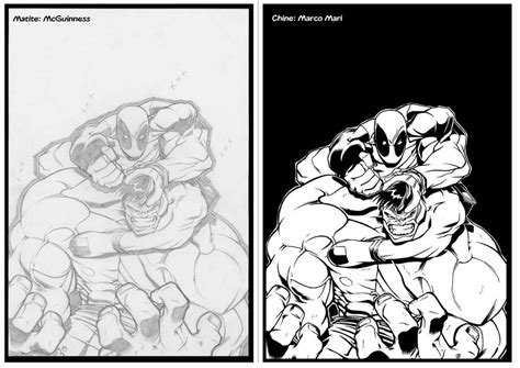 Inking The Work Of Ed Mcguinness By Maricomics On Deviantart