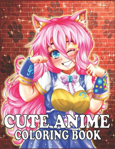 Buy Cute Anime Coloring Book An Adult Coloring Book With Cute Kawaii