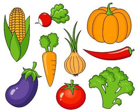 Fruits And Vegetables Clip Art Collection Clipart Bundle Etsy