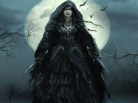 Dark Gothic Witch Wallpaper