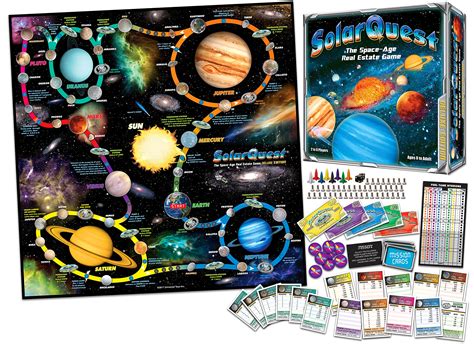 Solarquest The Space Age Real Estate Game Deluxe Edition Space