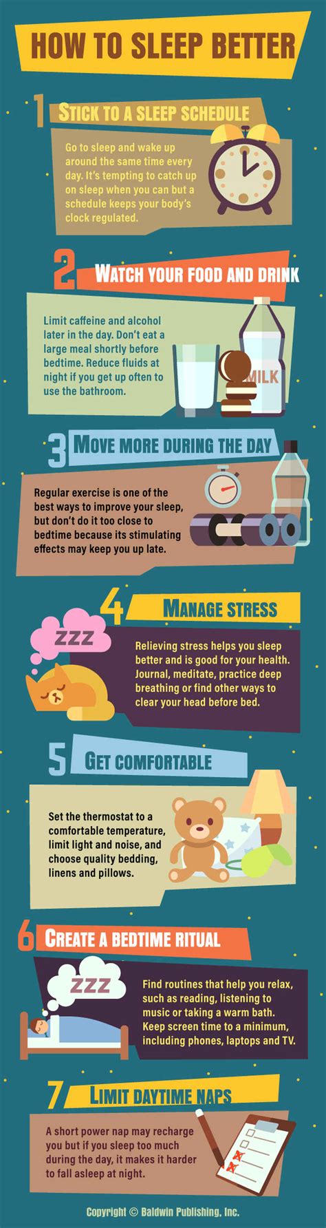 infographic how to sleep better